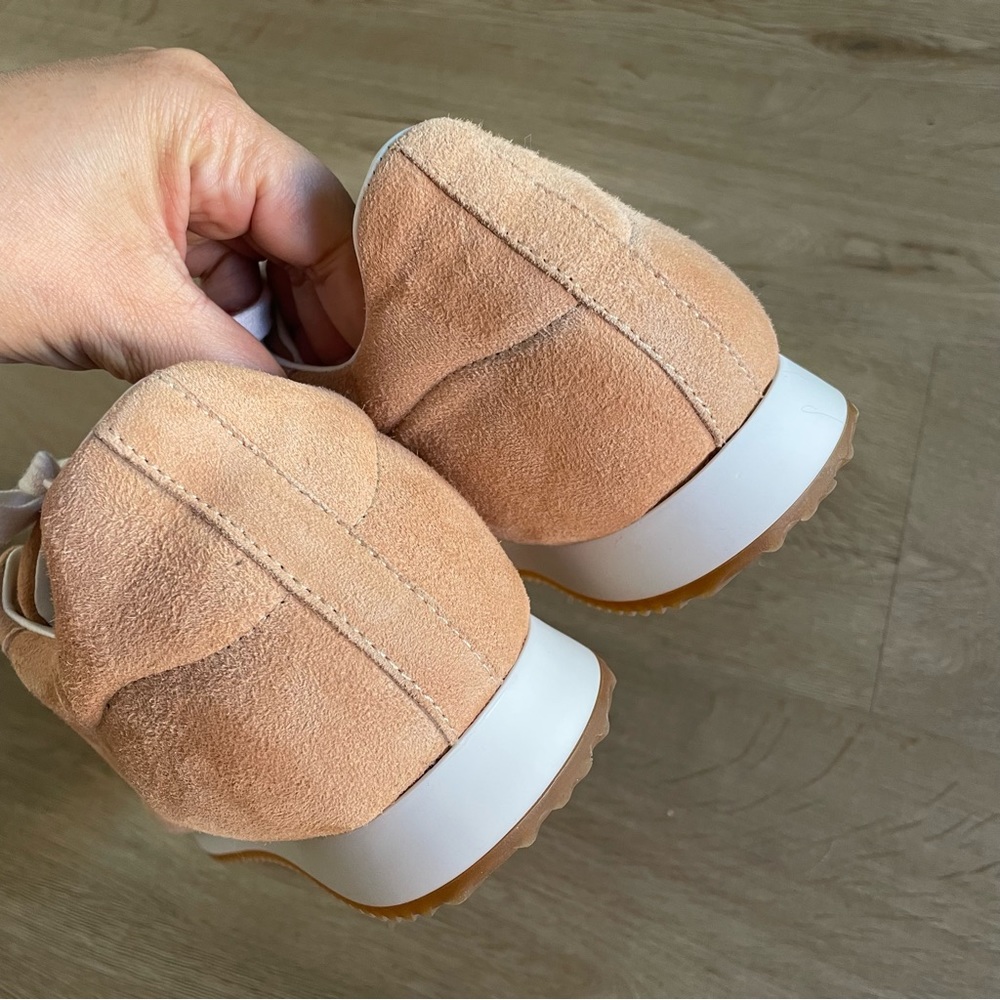 NWOT Sam Edelman Trace Sneaker in Tan Size 9 Leather - Picture 6 of 10